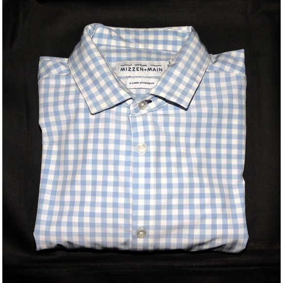 Mizzen + Main Leeward Standard Fit Mens Long Sleeve Button Front Shirt Size‎ XL - Picture 6 of 9